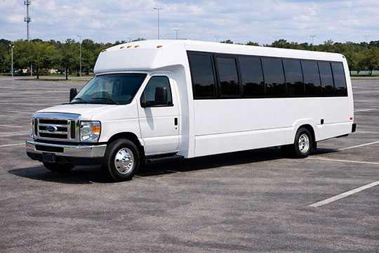 25-passenger mini coach available for charter in Denver, CO